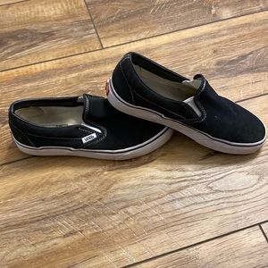 Vans Black Slip Ons